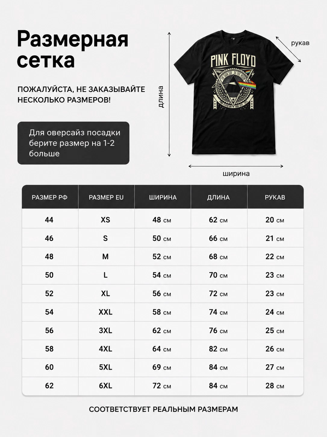Детали: Футболка Pink Floyd