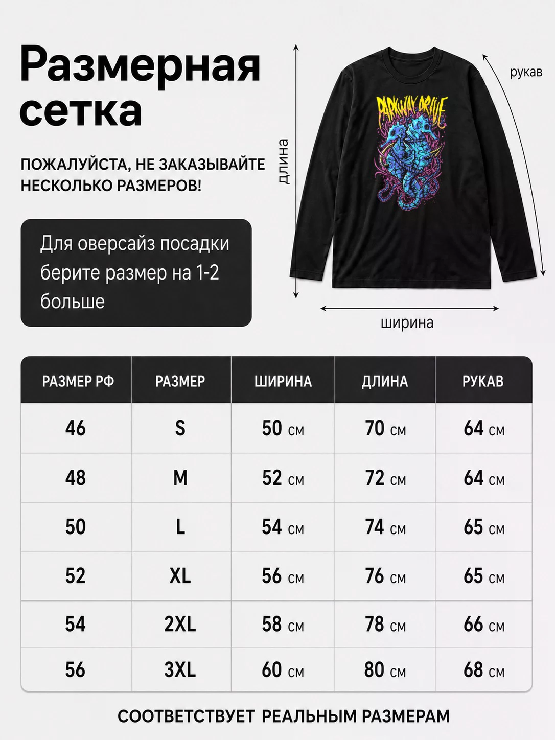 Детали: Лонгслив Parkway Drive