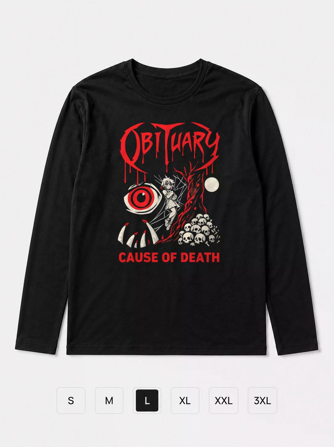 Лонгслив Obituary прикол