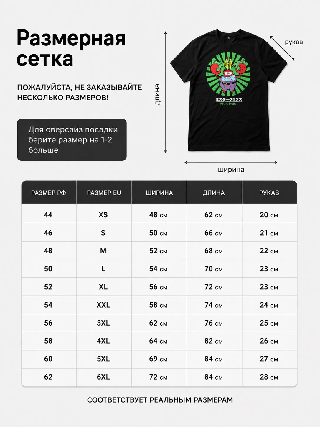 Детали: Футболка Мистер Крабс Fan Art