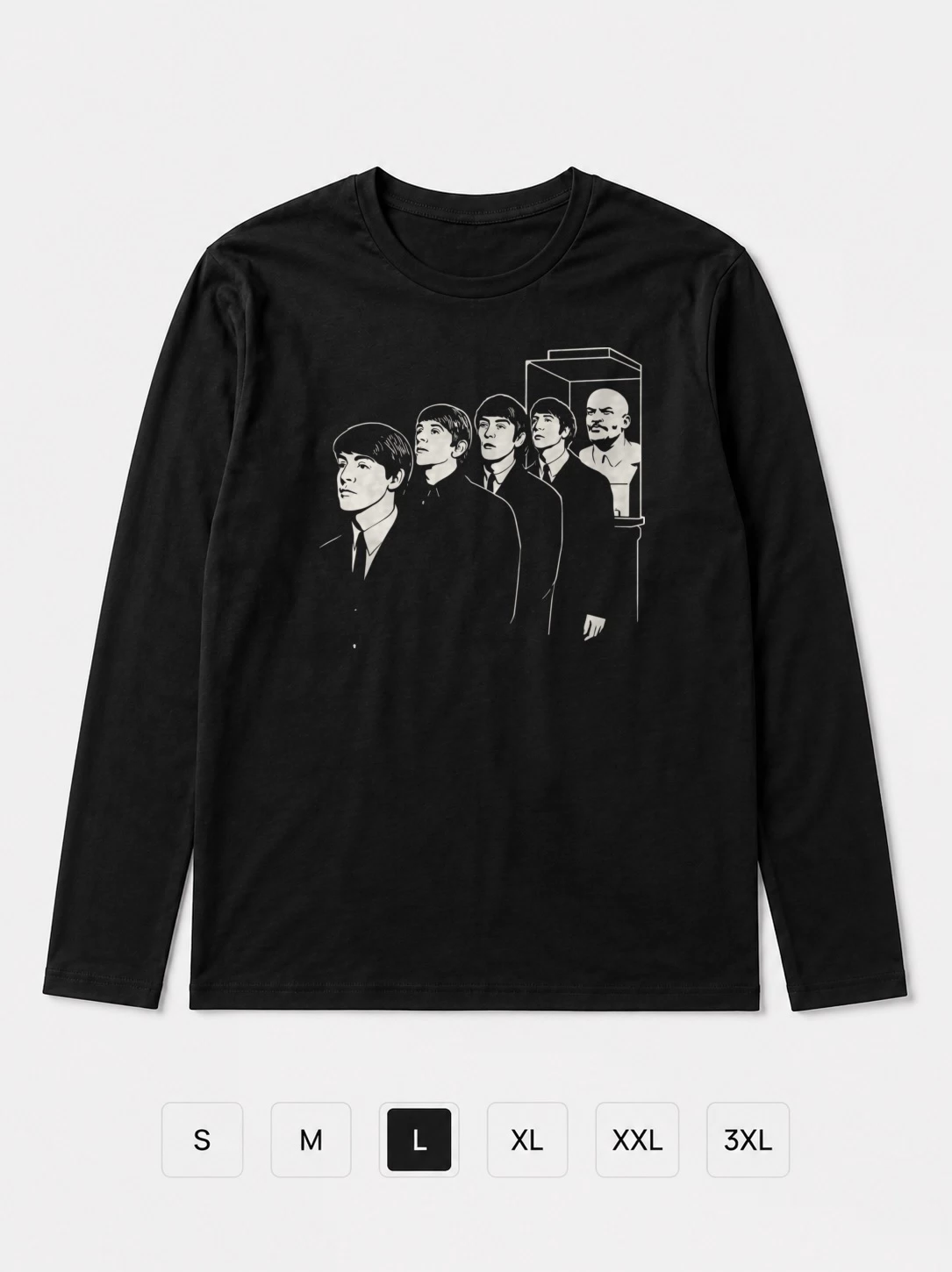 Лонгслив Beatles и Ленин