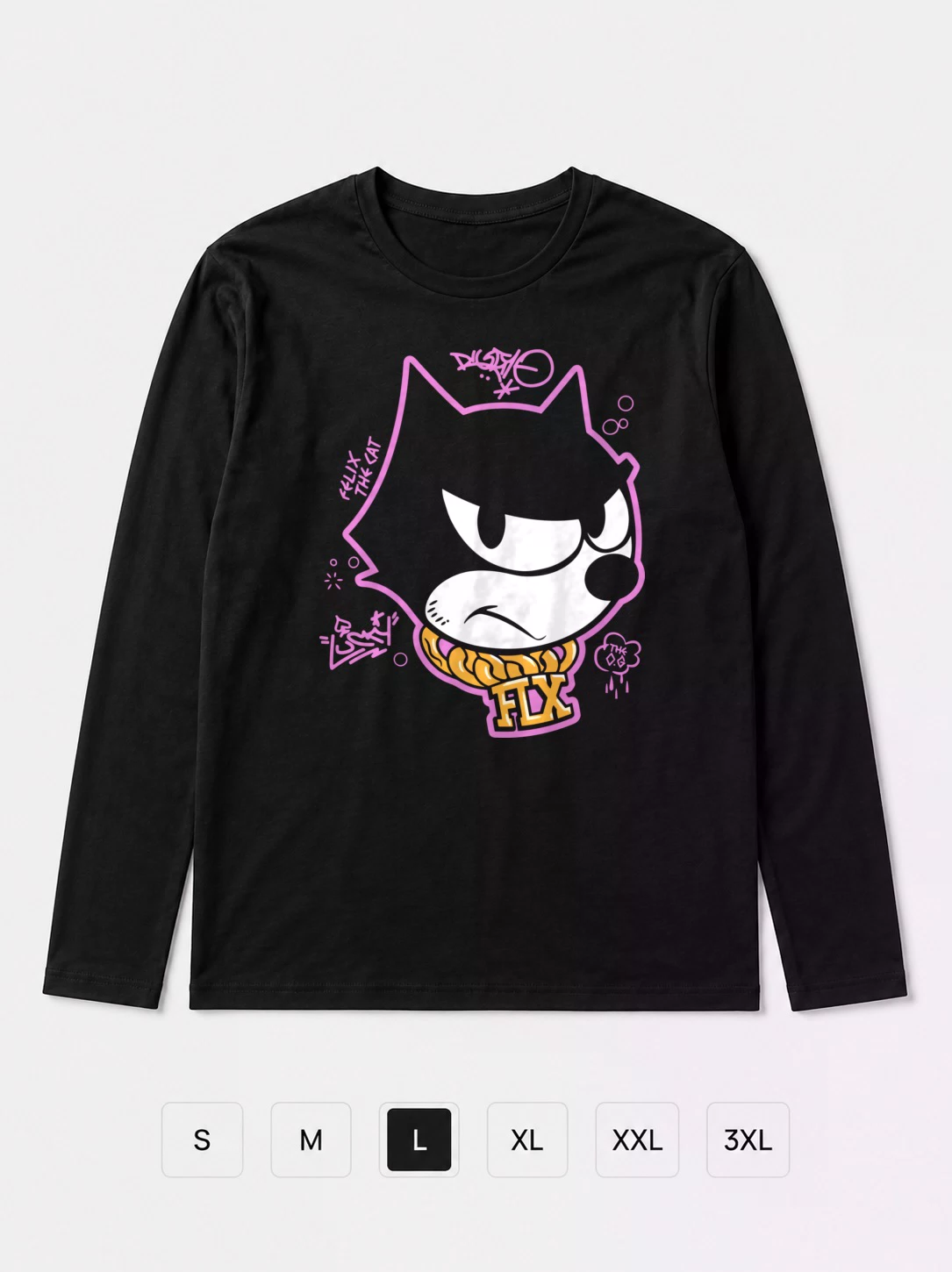 Лонгслив Кот Феликс (Felix the cat)