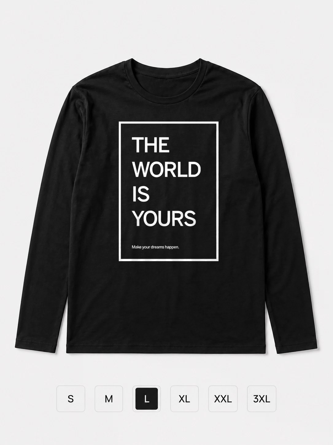 Лонгслив The World Is Yours