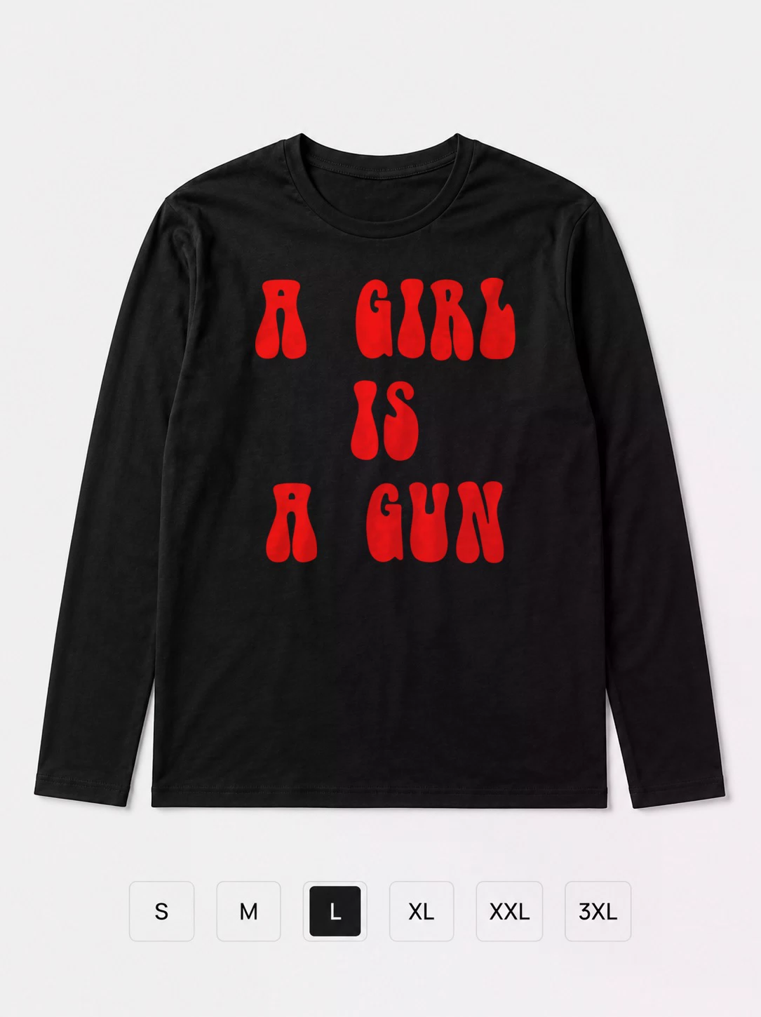 Лонгслив A Girl Is A Gun