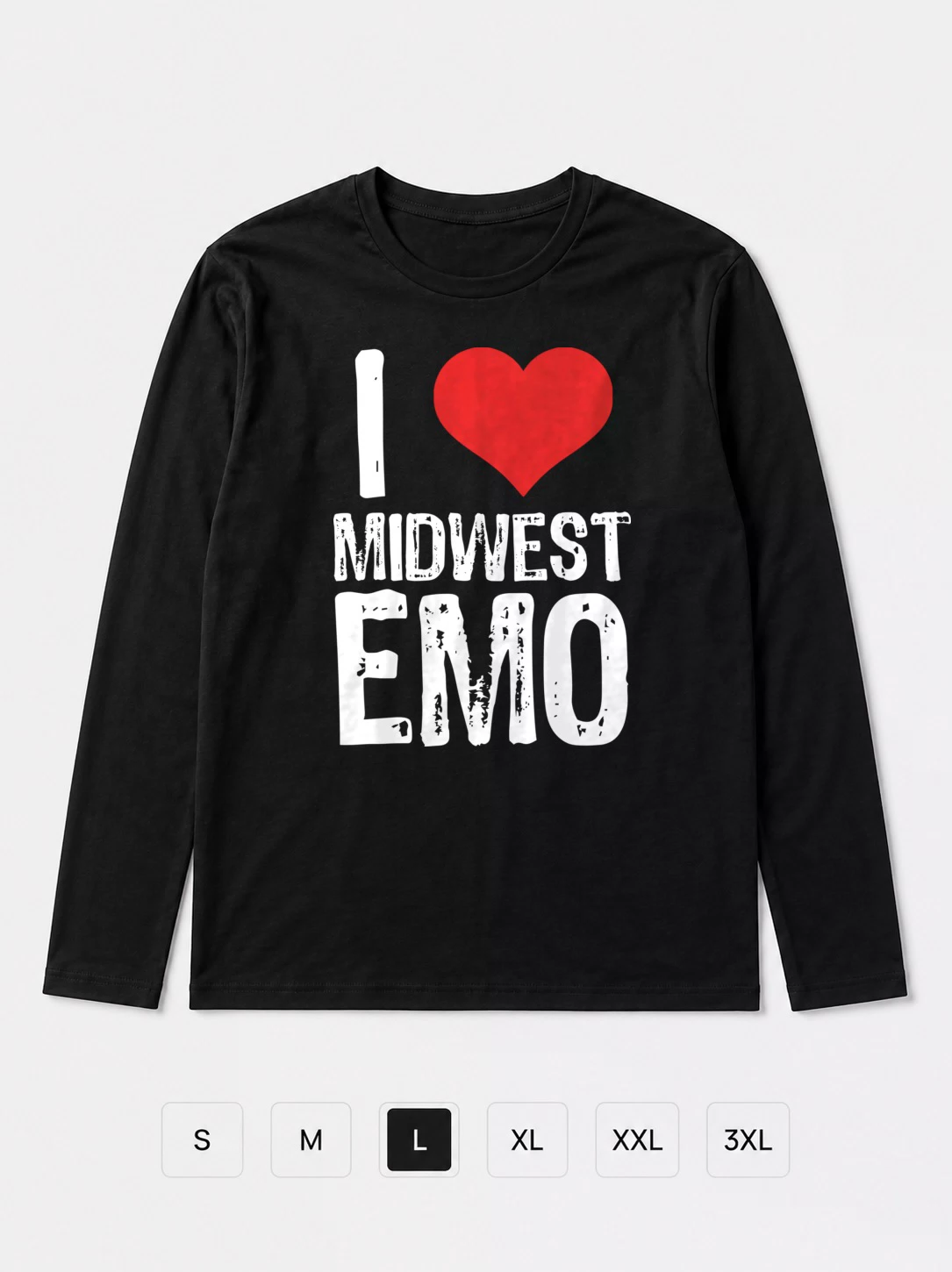 Лонгслив I love midwest emo