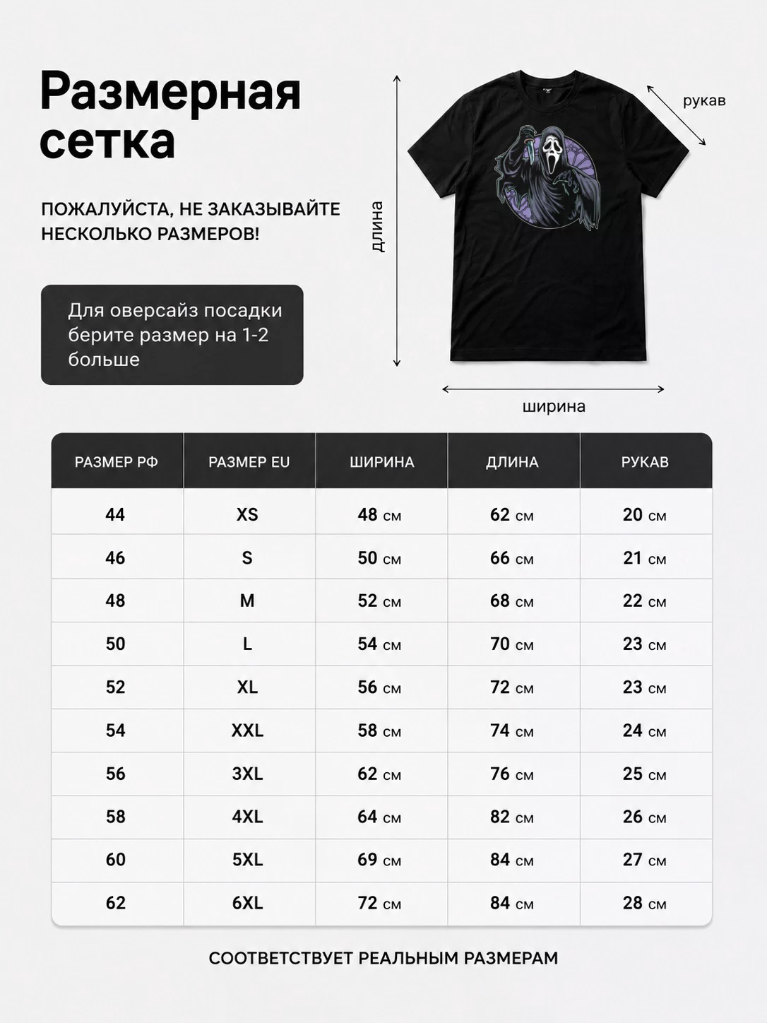 Детали: Футболка The Scream, Крик, фильм