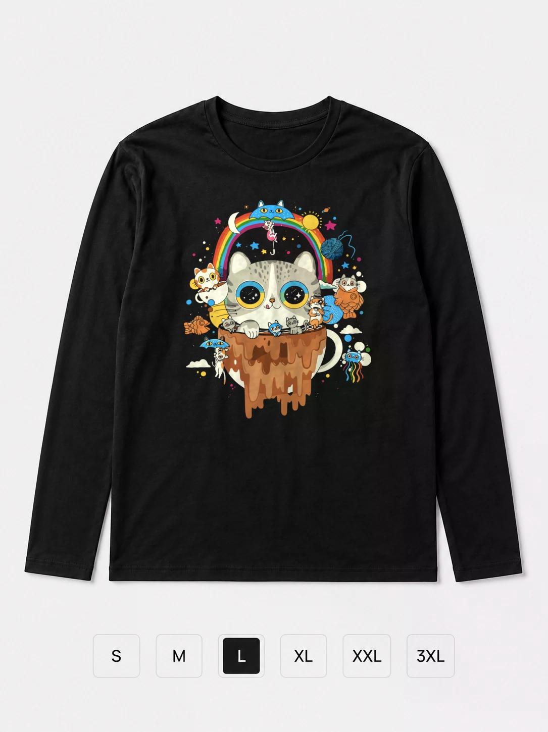Лонгслив Коты, Threadless