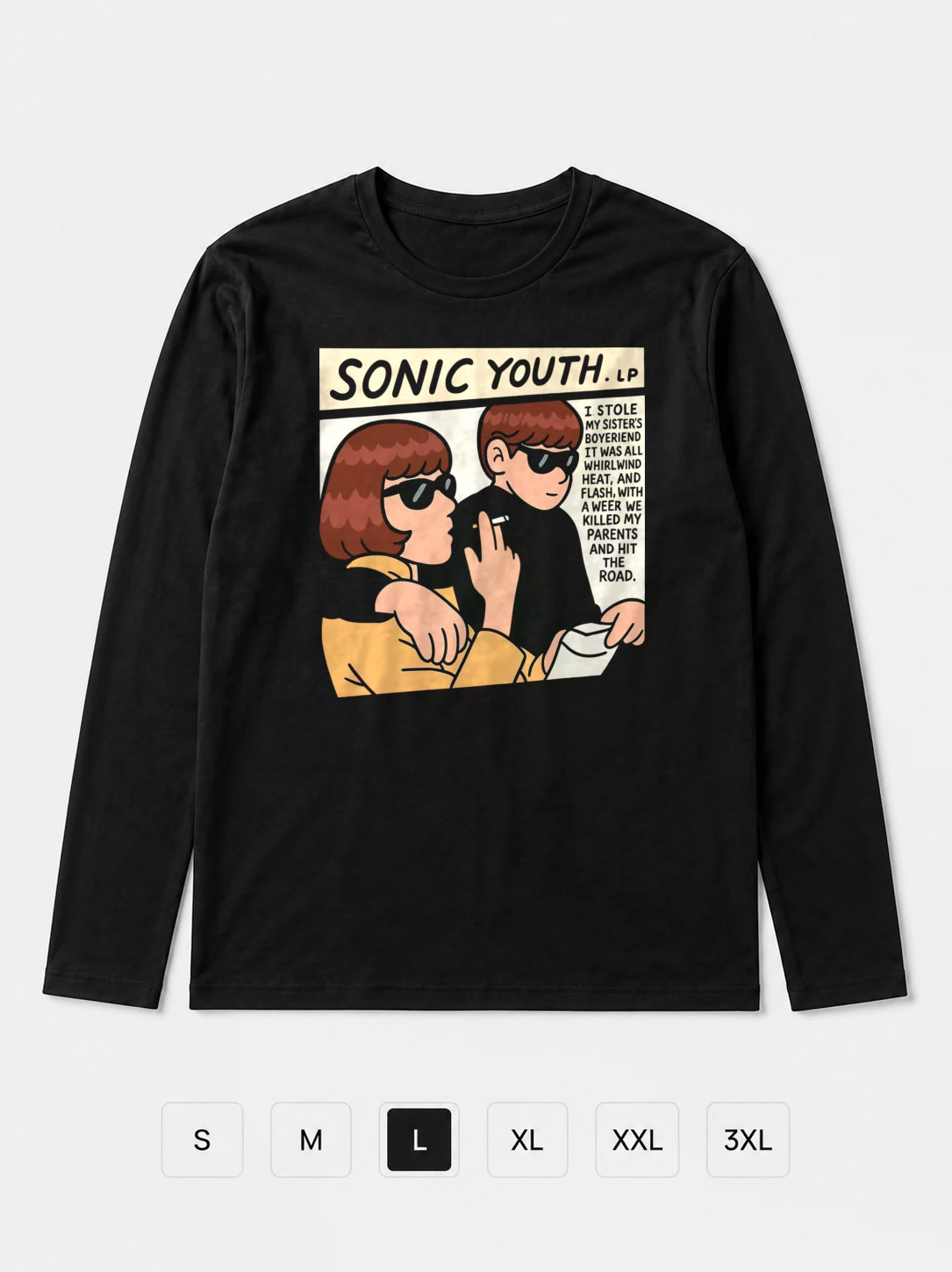 Лонгслив Sonic Youth прикол
