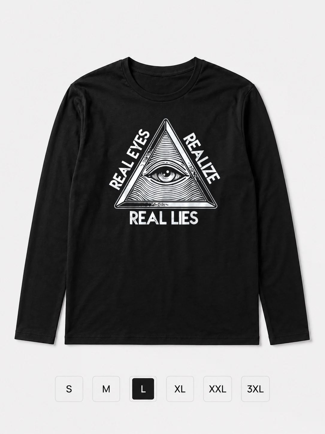 Лонгслив Real eyes realize real lies
