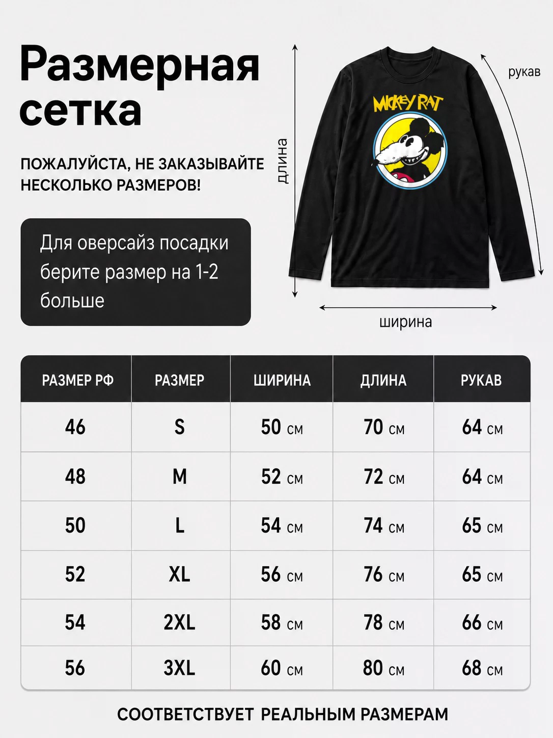 Детали: Лонгслив Мики Крыса