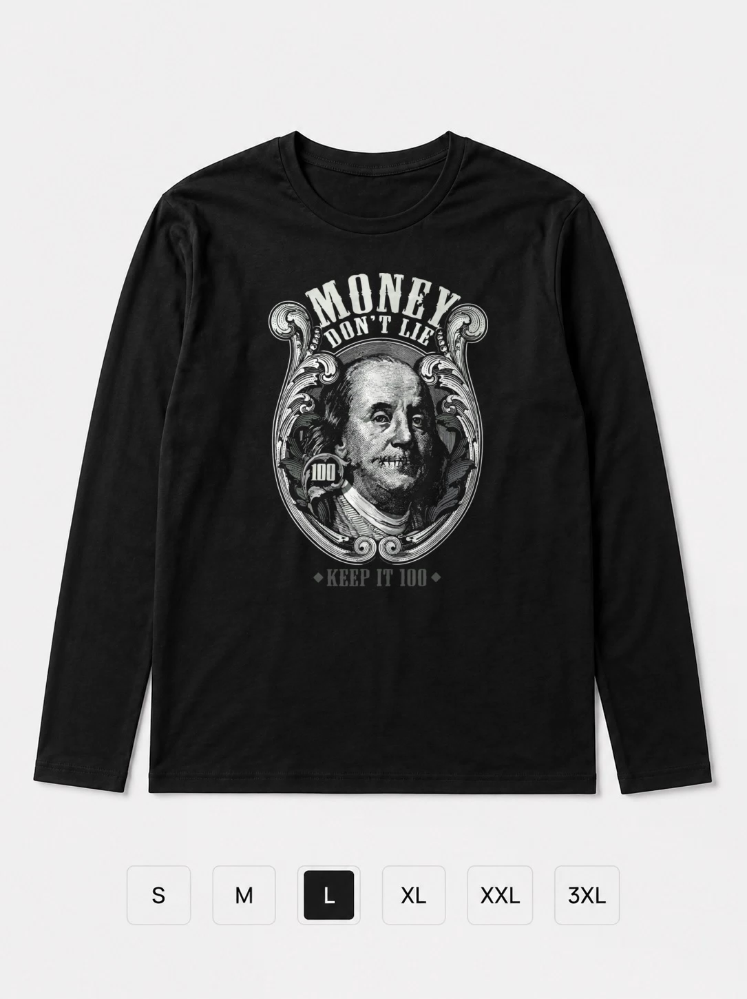 Лонгслив Money Don't Lie