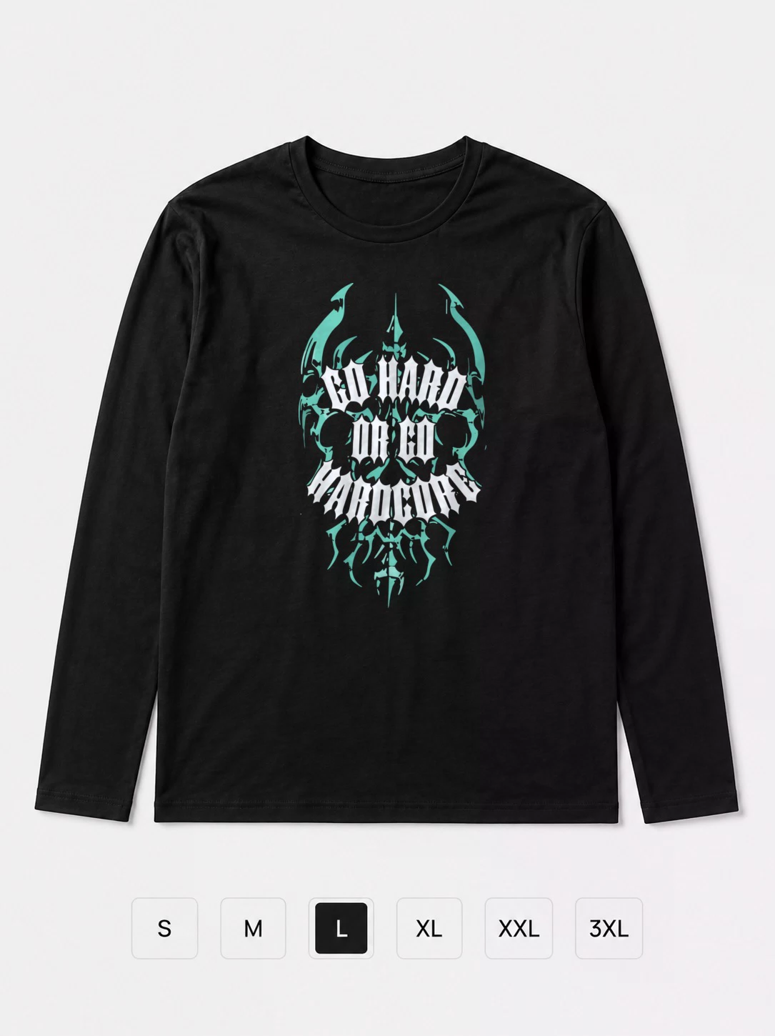 Лонгслив Go hard or go hardcore