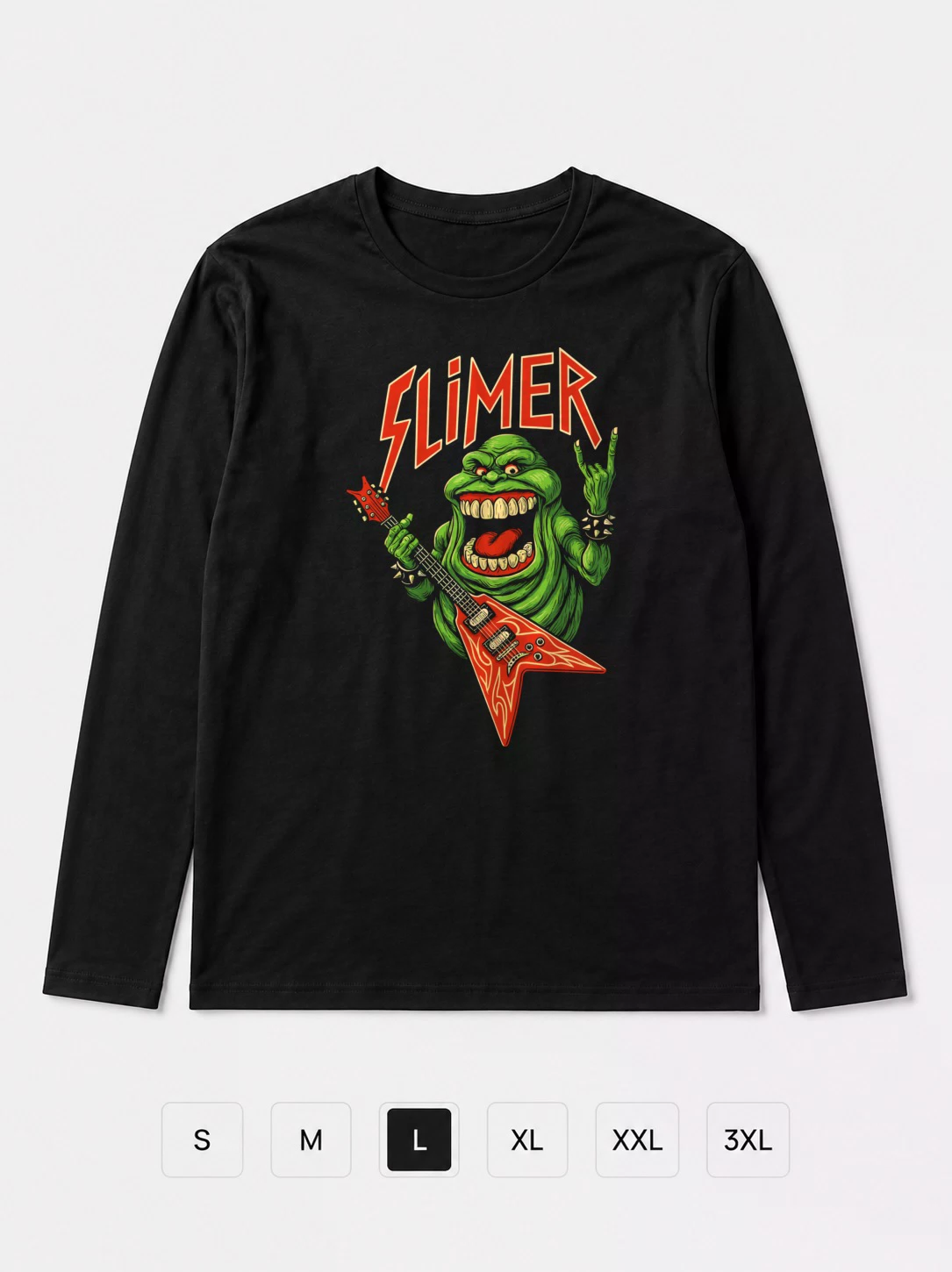 Лонгслив Slimer прикол как слаер