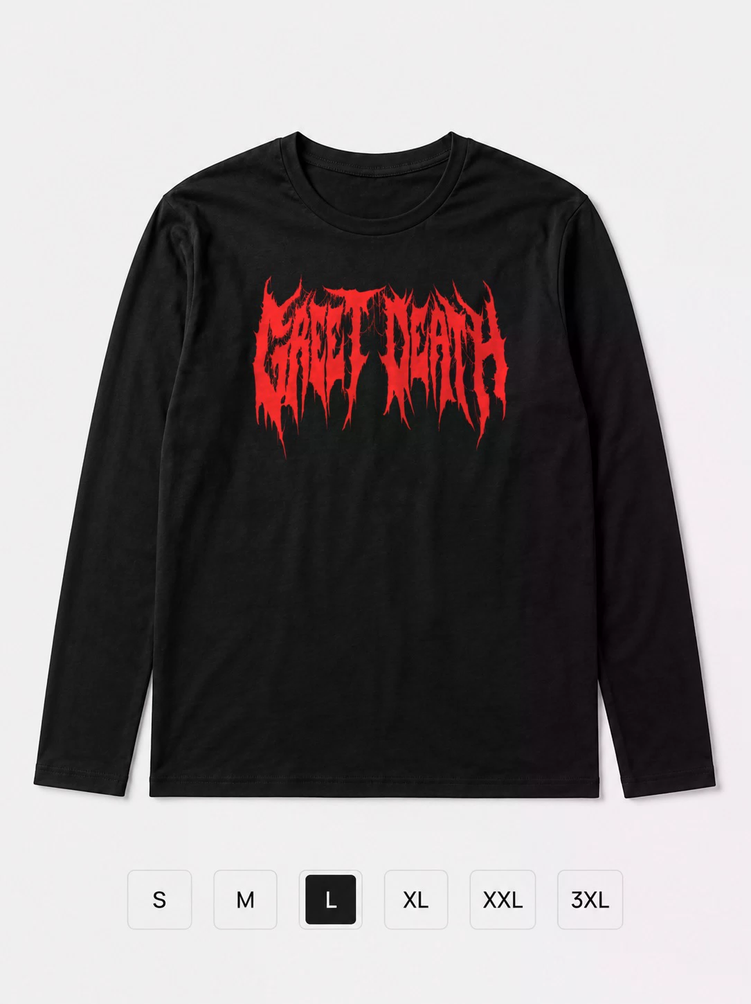 Лонгслив Greet death