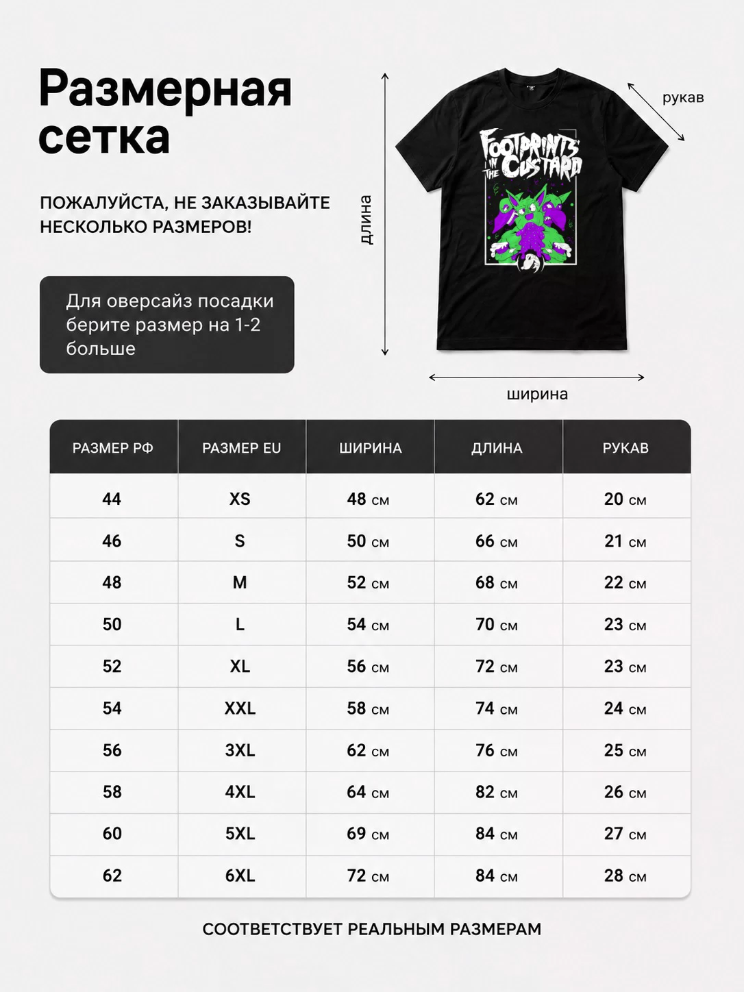 Детали: Футболка Footprints in the custard