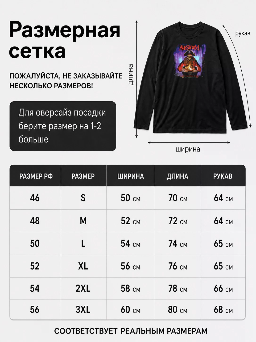 Детали: Лонгслив Alestorm