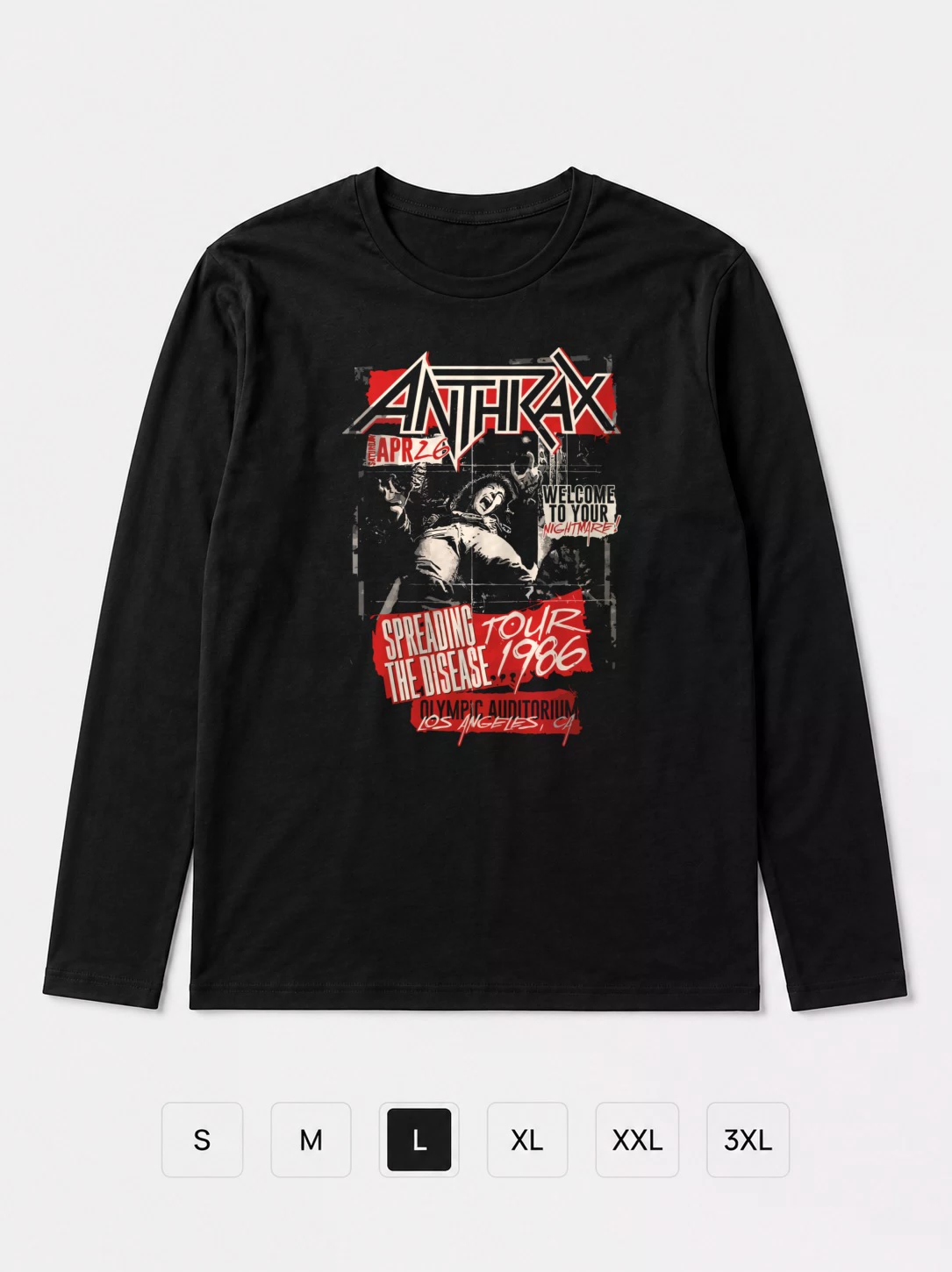 Лонгслив Anthrax