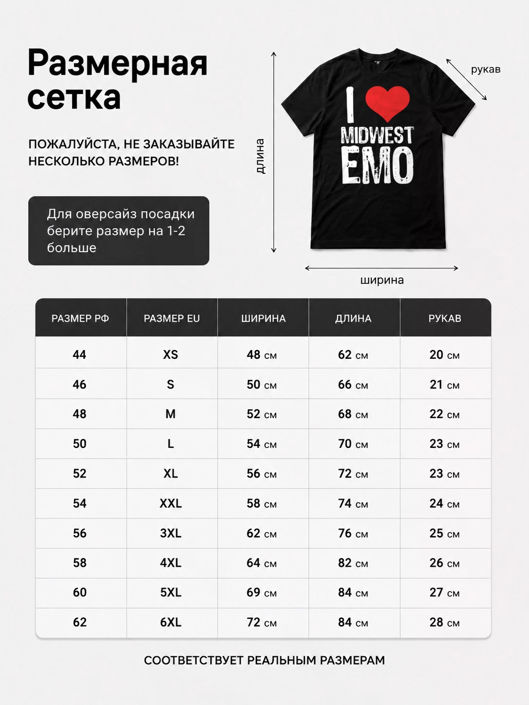 Детали: Футболка I love midwest emo