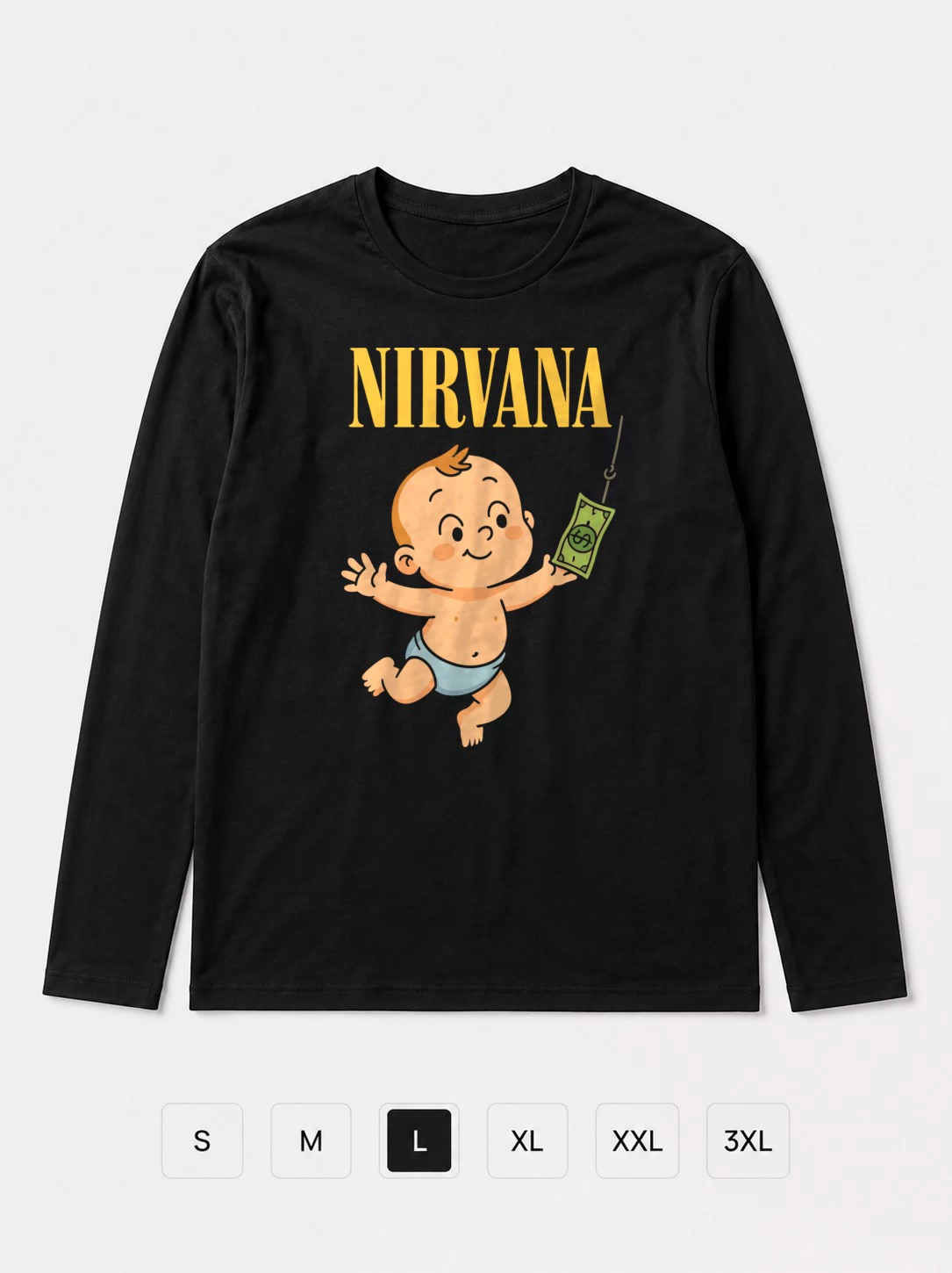 Лонгслив Nirvana прикол