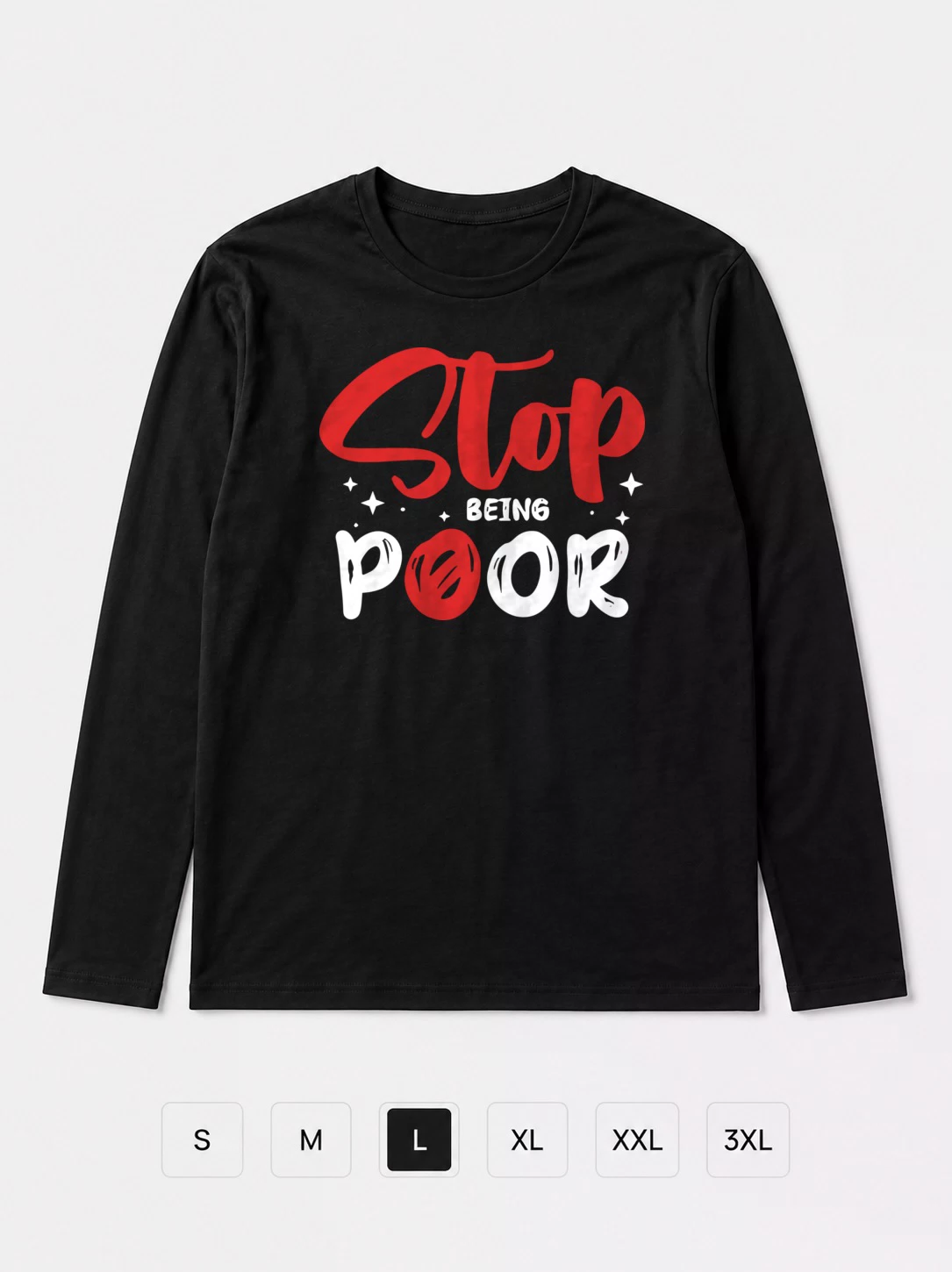 Лонгслив Stop being poor