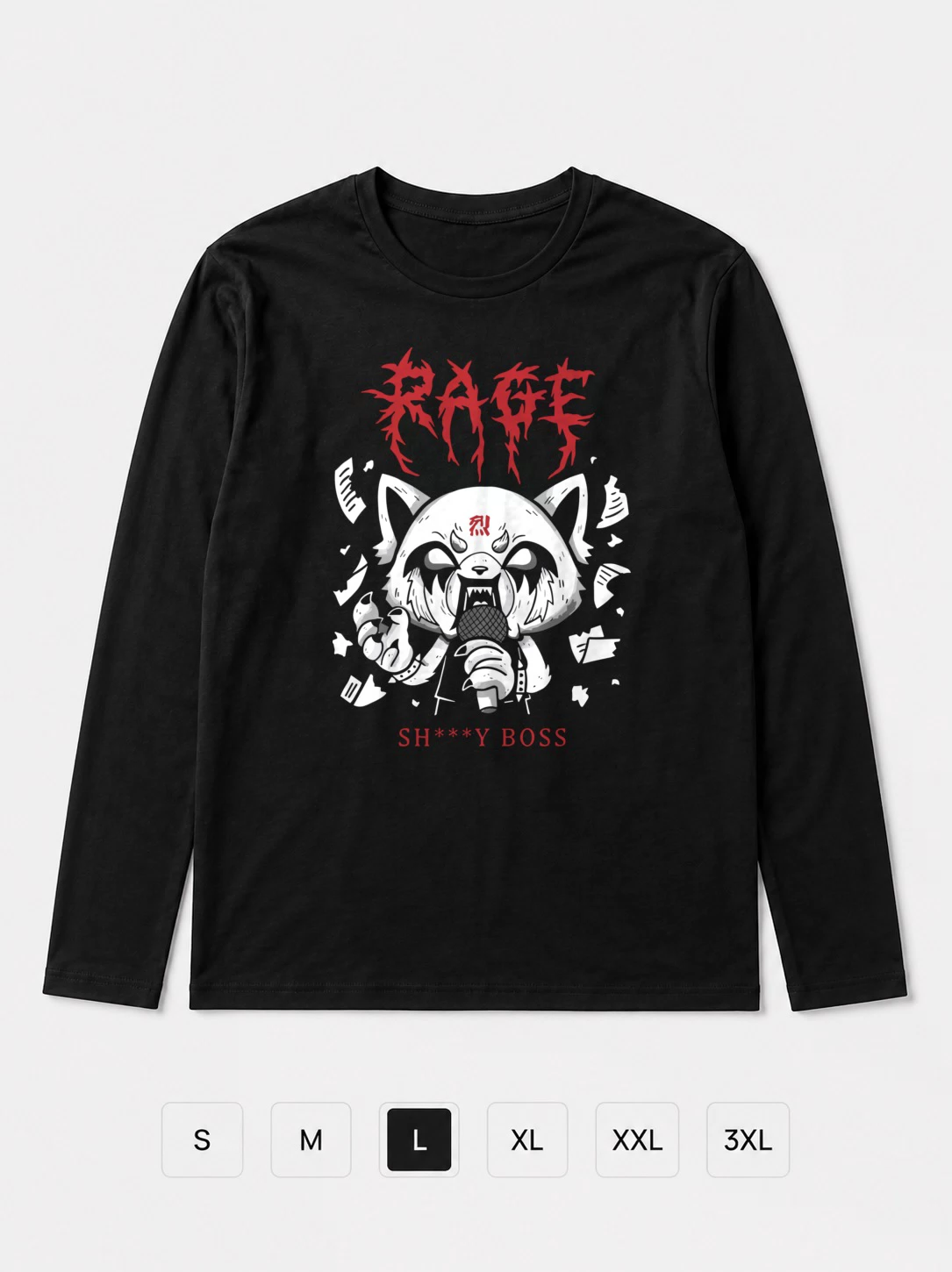 Лонгслив Rage, Ярость, Агрецуки