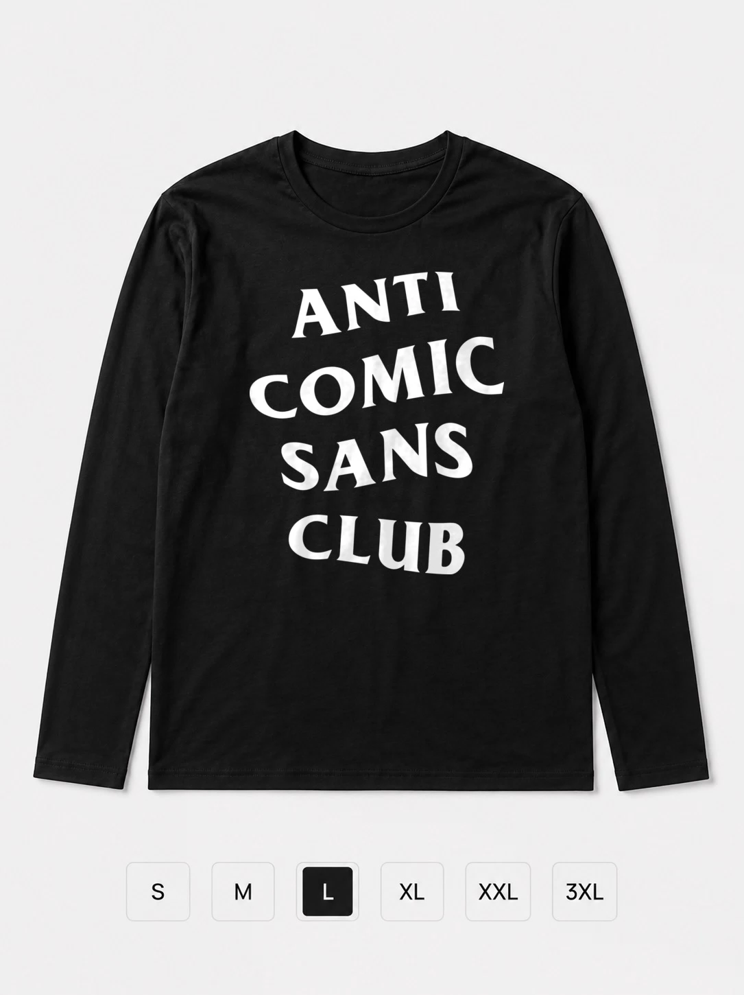 Лонгслив Anti comic sans club