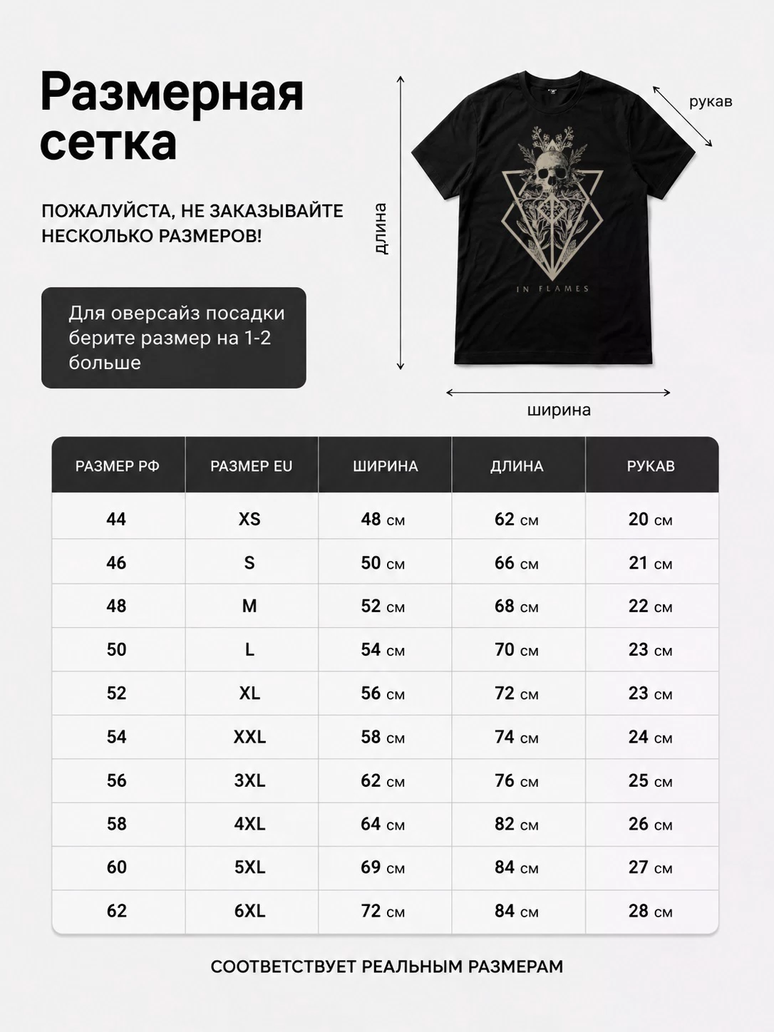 Детали: Футболка In Flames
