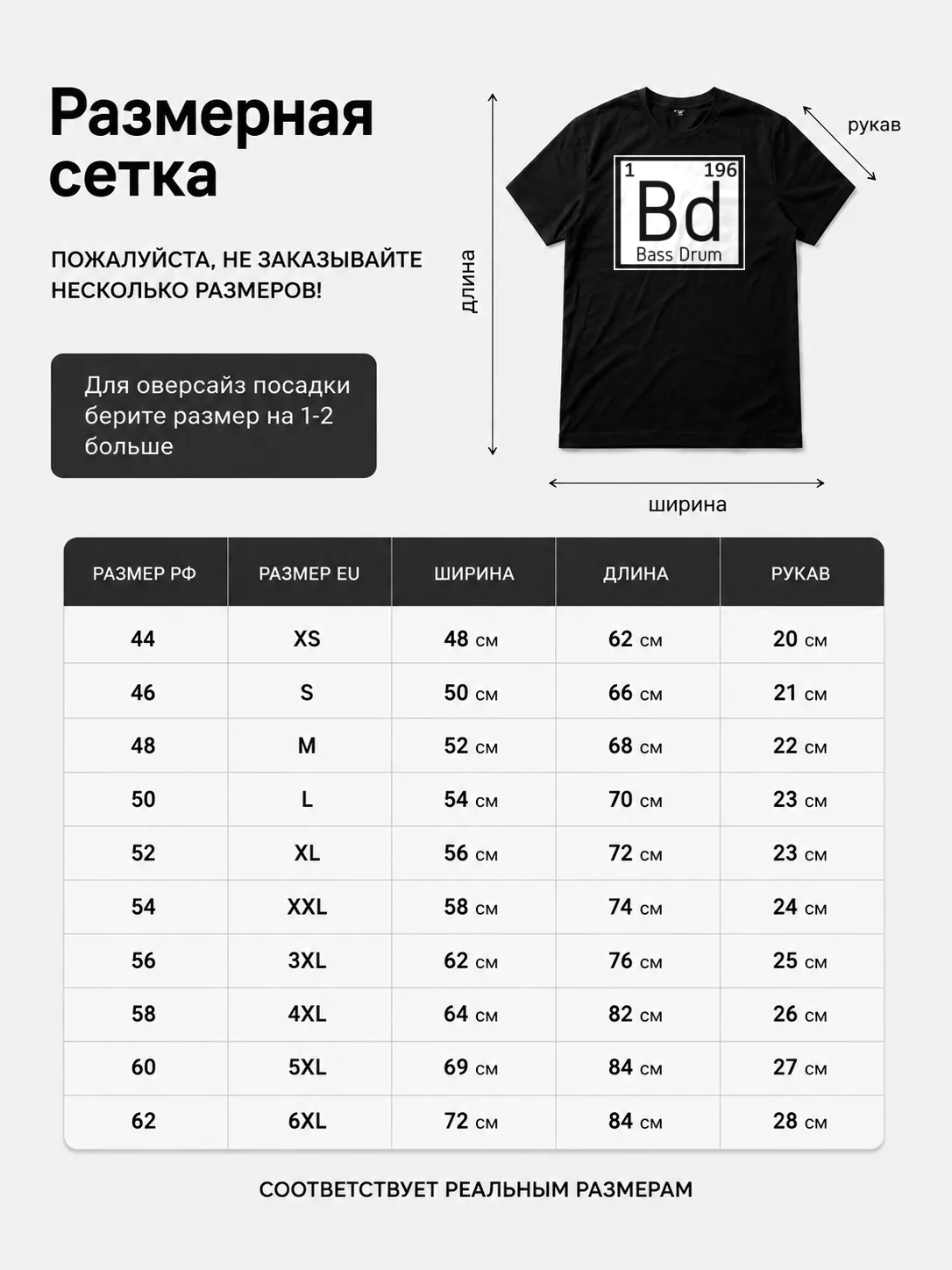 Детали: Футболка Бас бочка