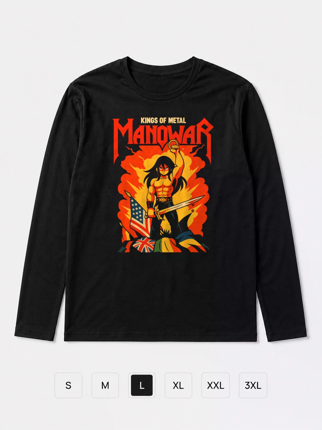 Лонгслив Manowar прикол