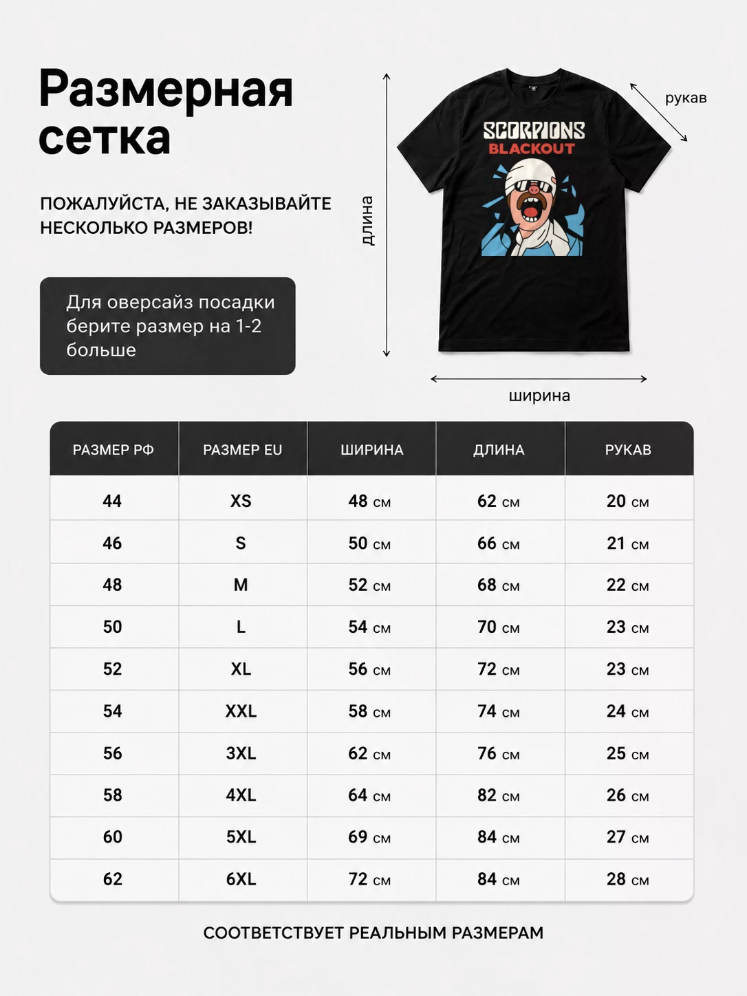 Детали: Футболка Scorpions прикол