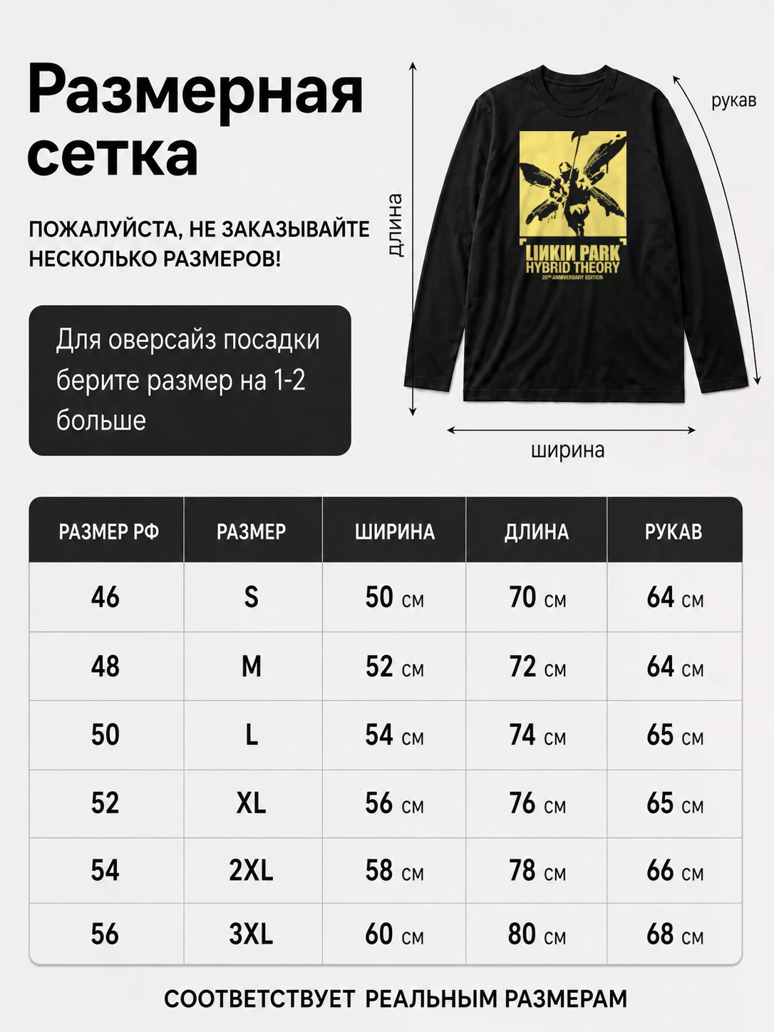 Детали: Лонгслив Linkin Park