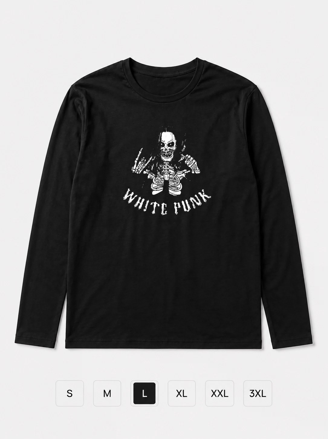 Лонгслив White punk