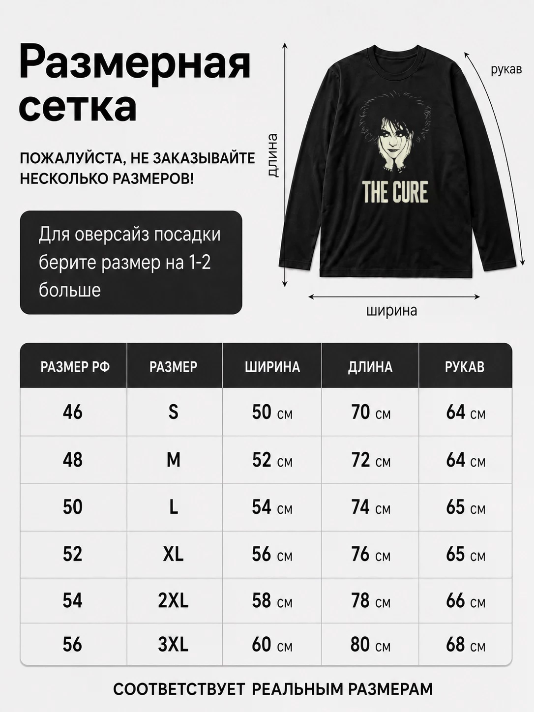 Детали: Лонгслив The Cure