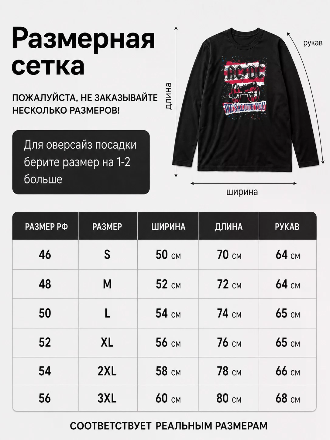 Детали: Лонгслив AC/DC