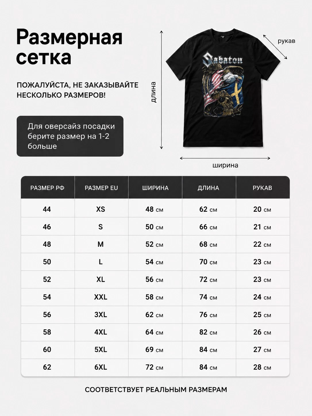 Детали: Футболка Sabaton