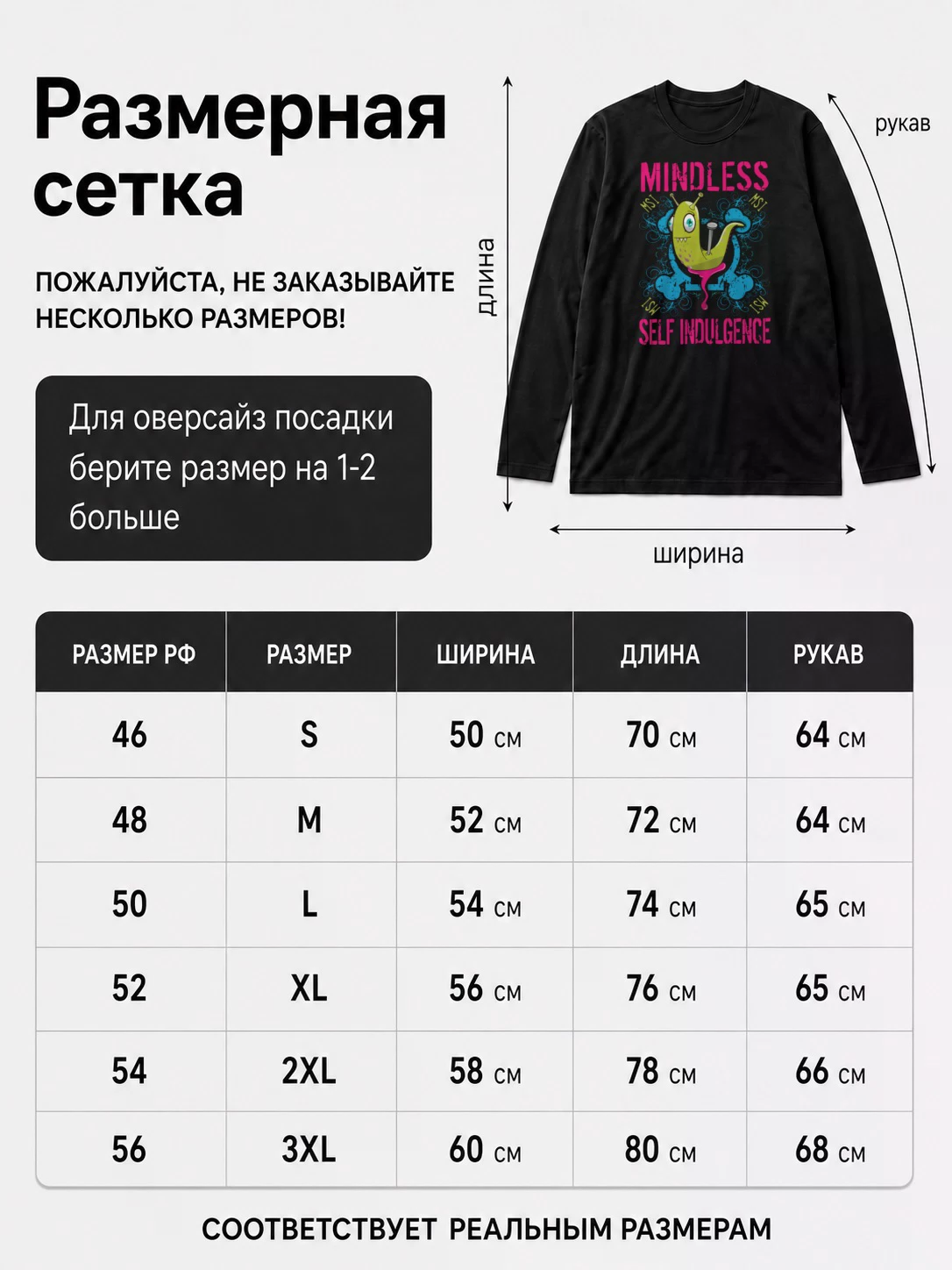Детали: Лонгслив Mindless Self Indulgence