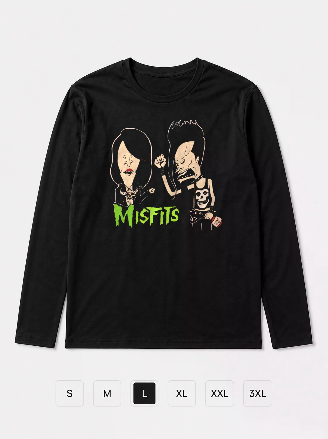 Лонгслив Misfits Бивис и Батхет