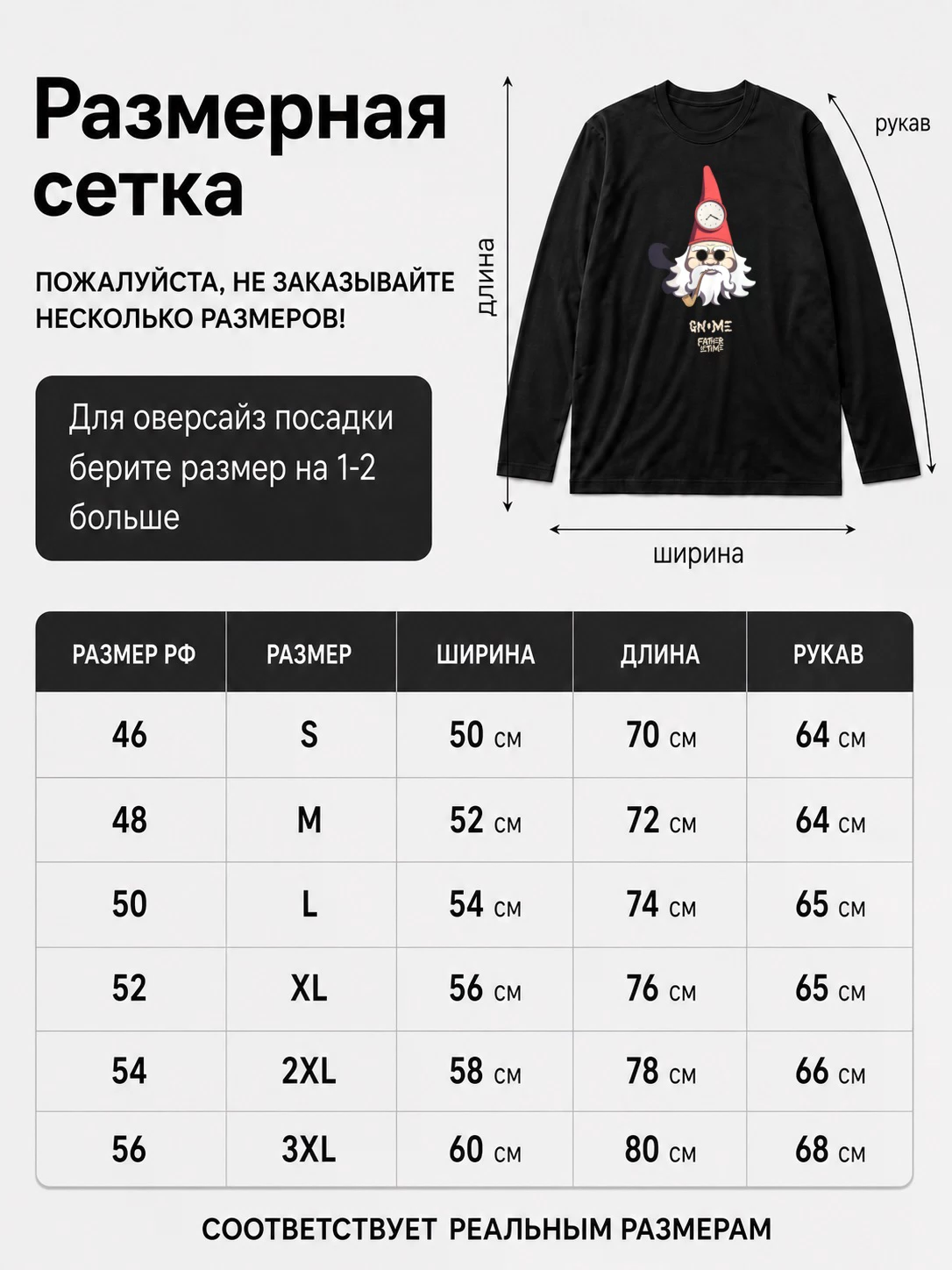 Детали: Лонгслив Gnome