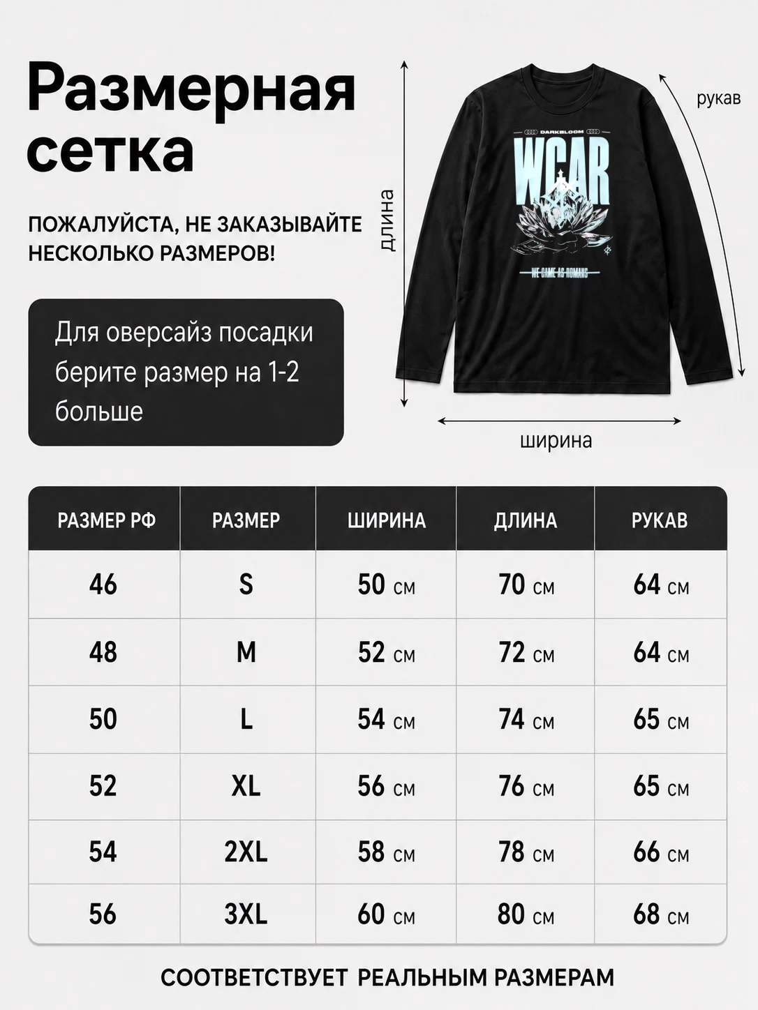 Детали: Лонгслив We came as romans