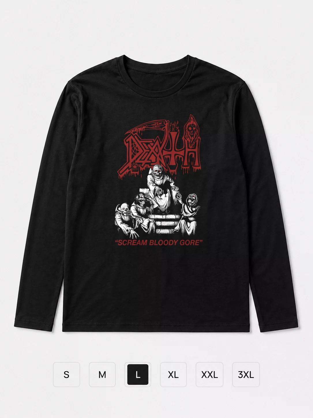 Лонгслив Death Scream Bloody Gore