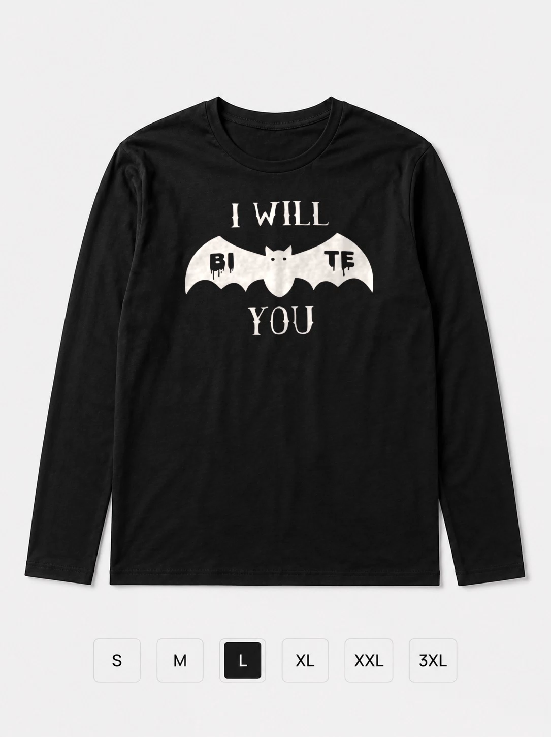 Лонгслив I will bite you