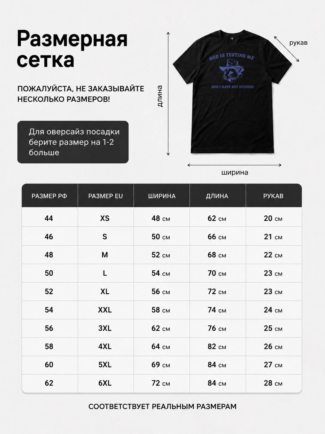 Детали: Футболка God is testing me
