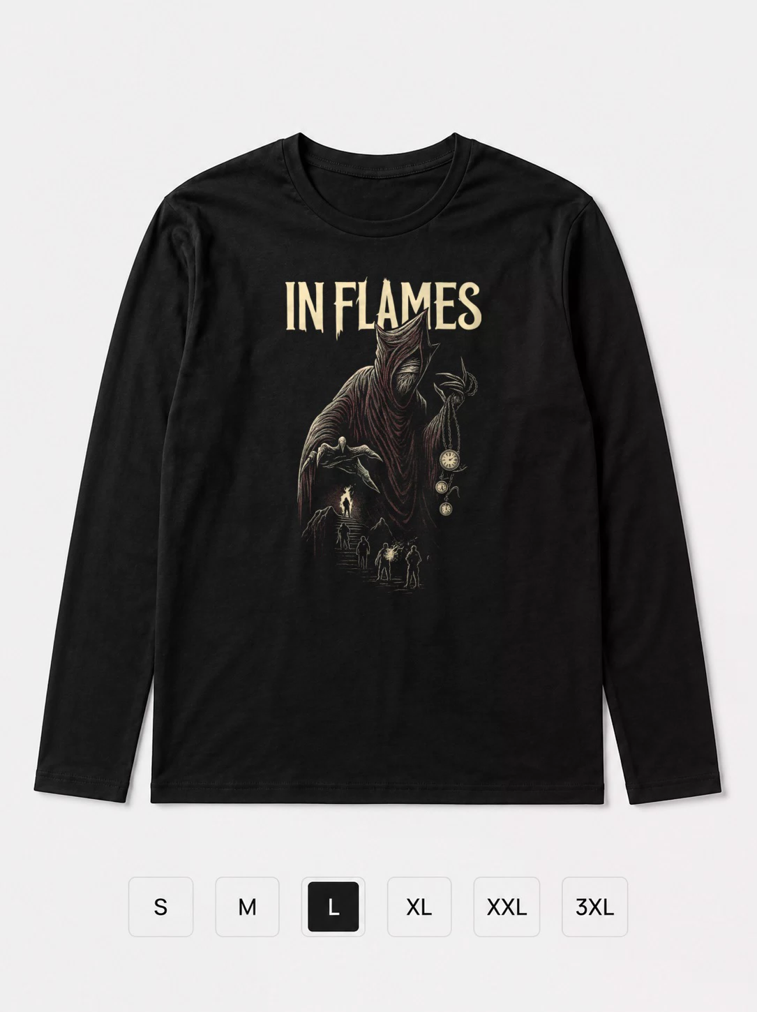 Лонгслив In Flames метал Fan Art