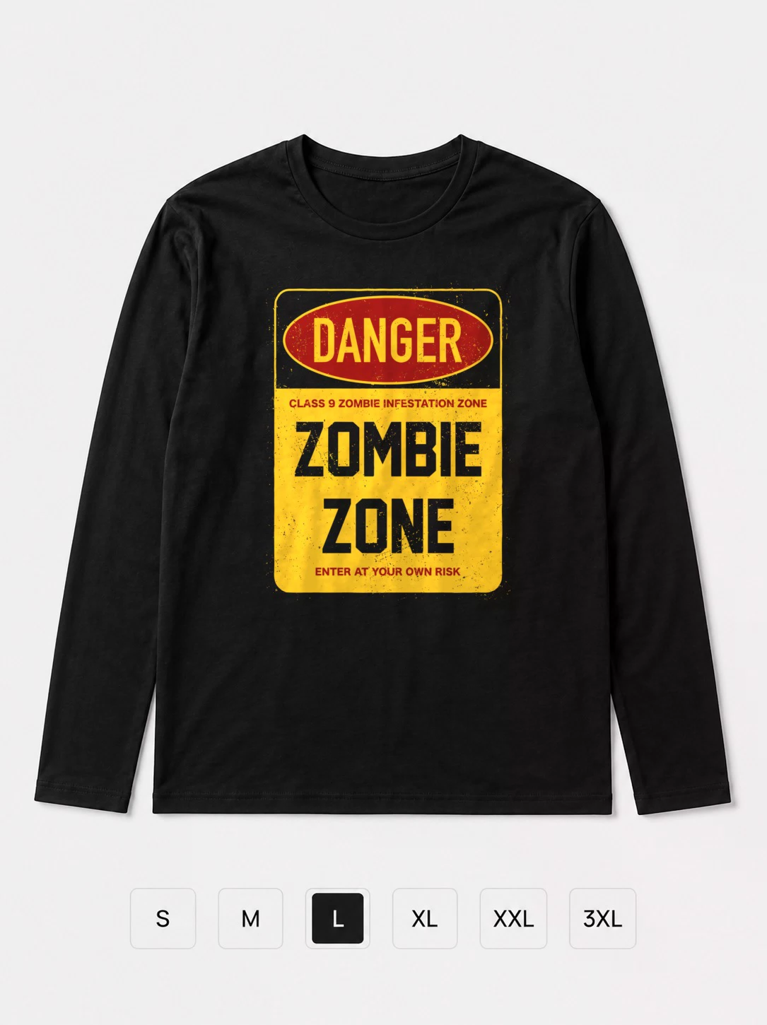 Лонгслив Zombie, zone