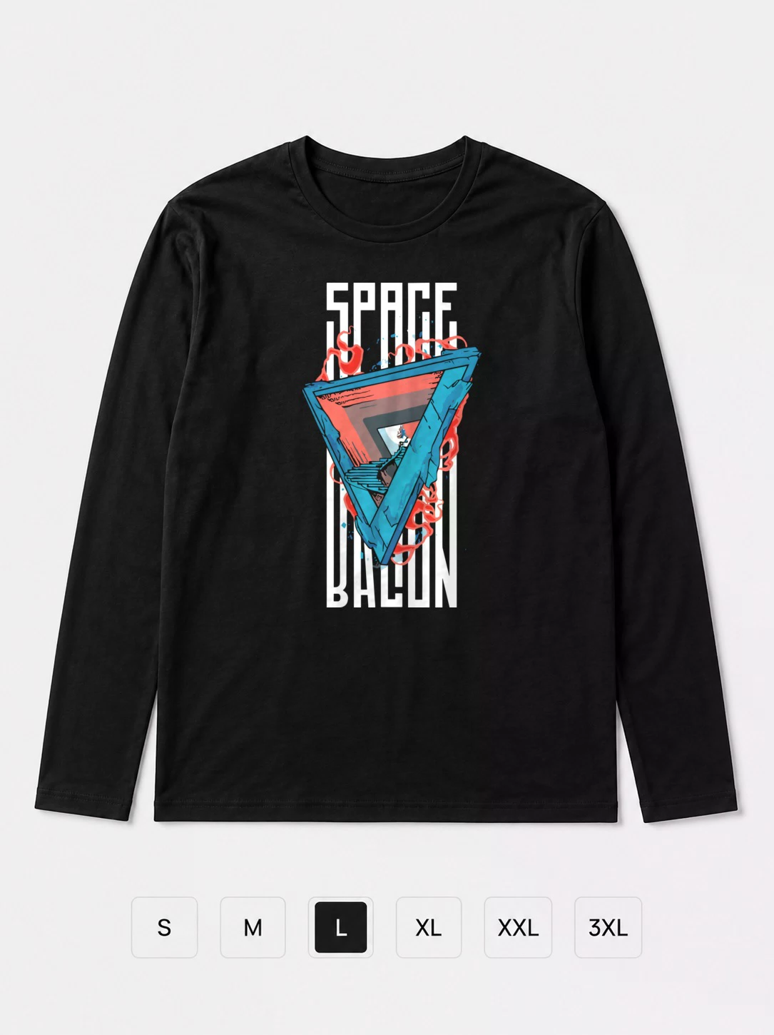 Лонгслив Space bacon