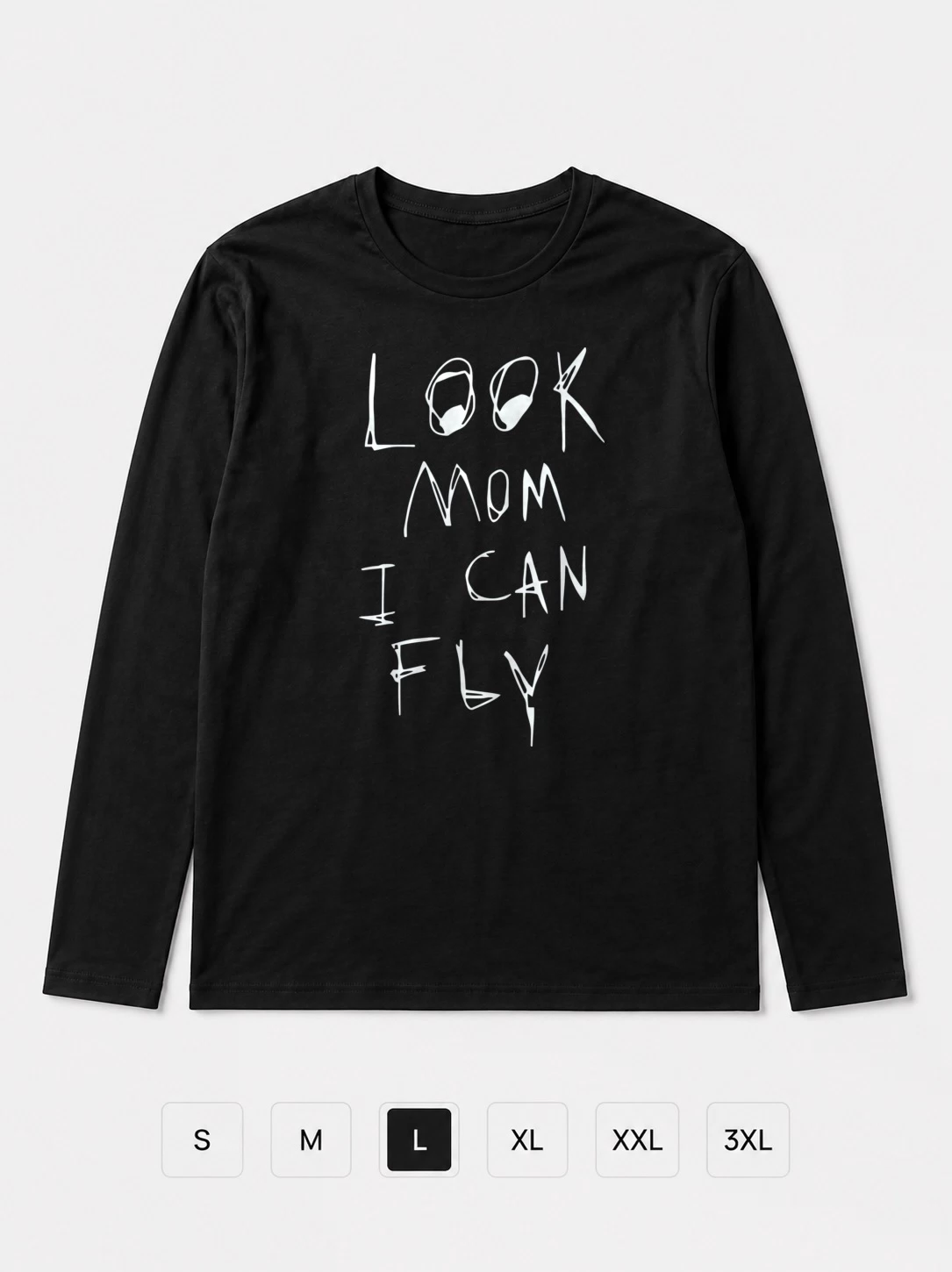 Лонгслив Look Mom I Can Fly