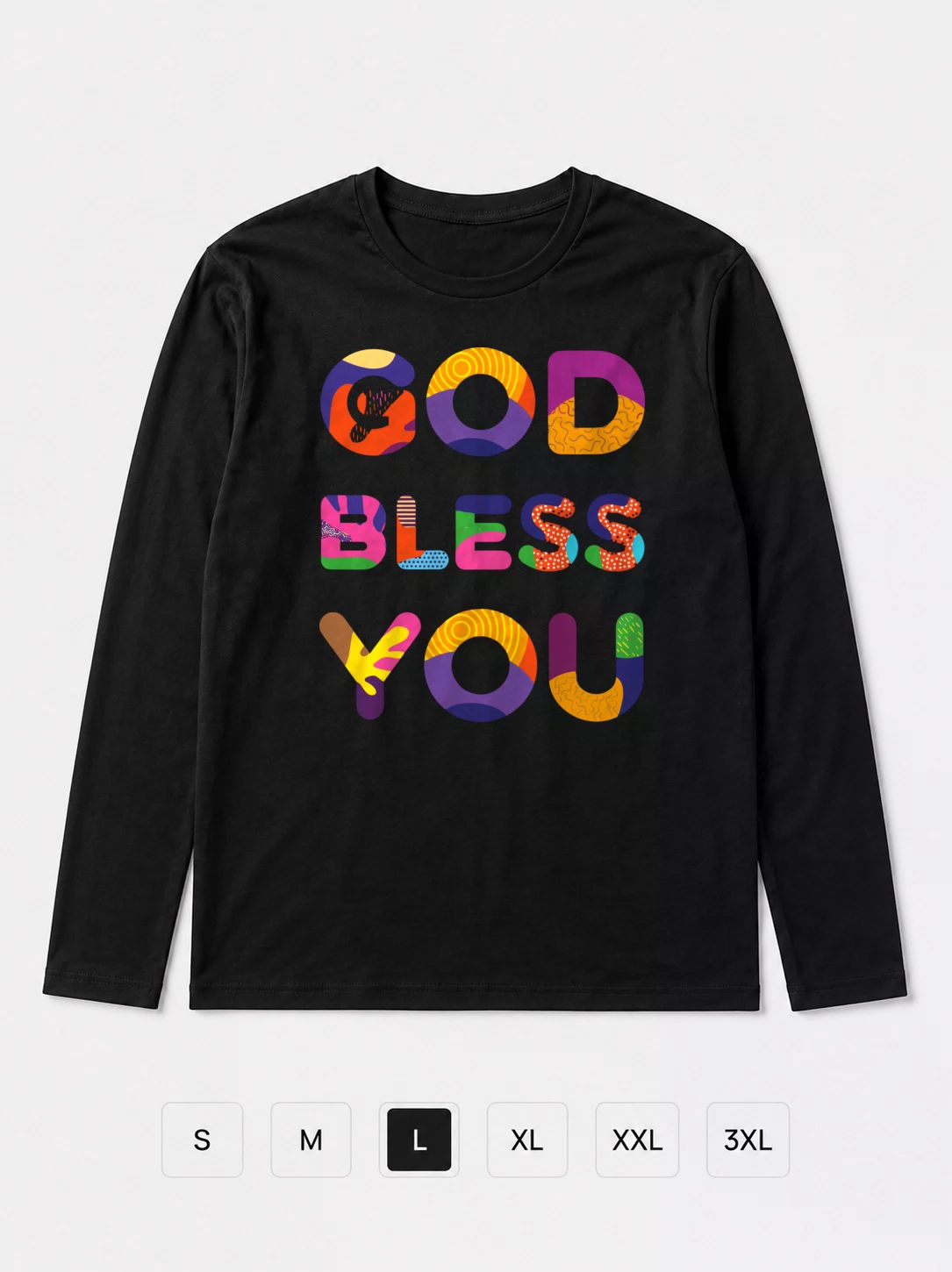 Лонгслив God Bless You
