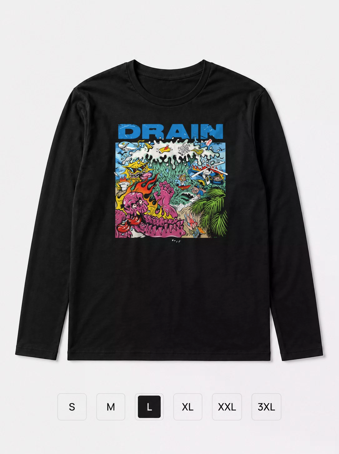 Лонгслив Drain