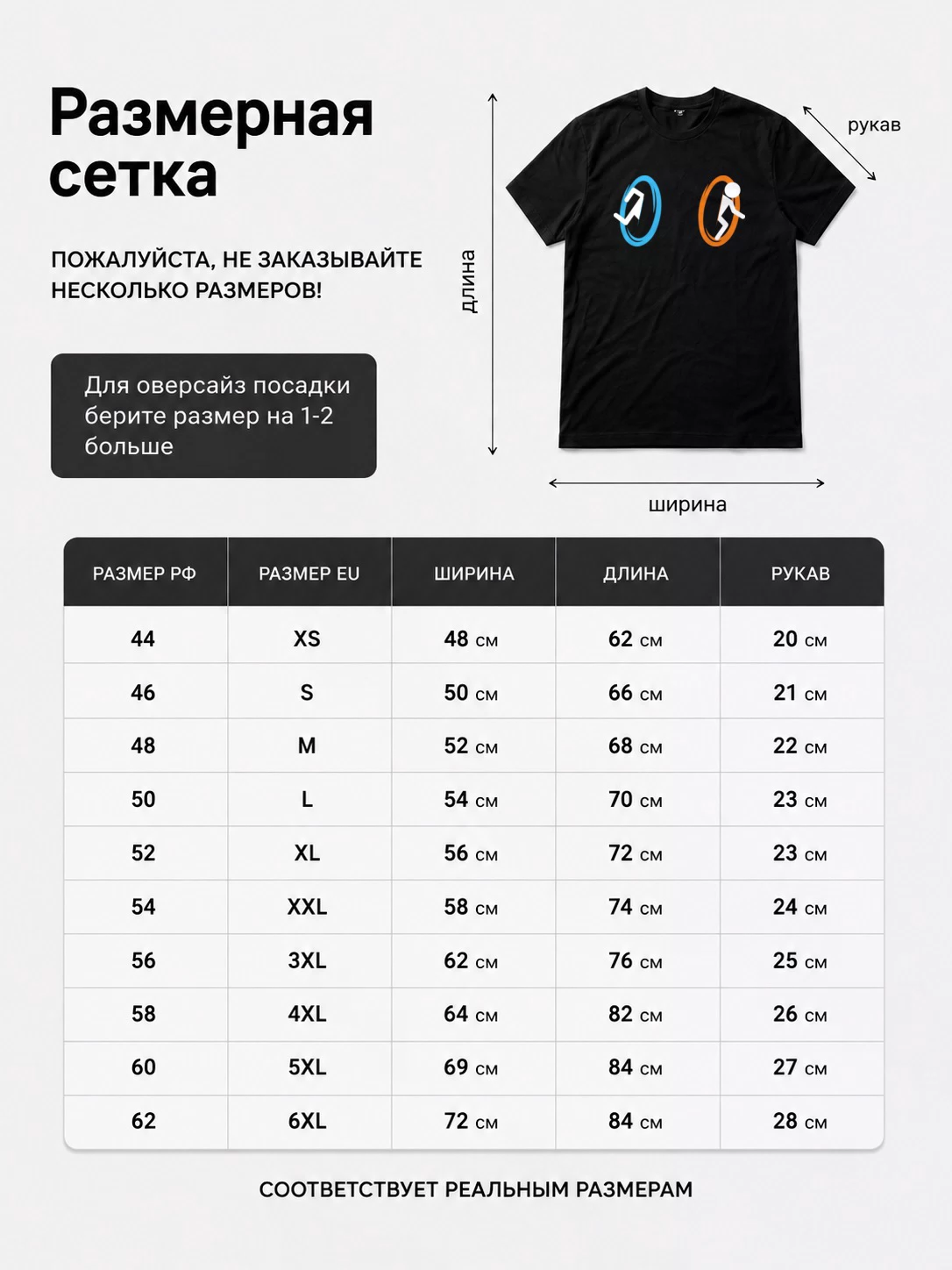 Детали: Футболка игра Portal