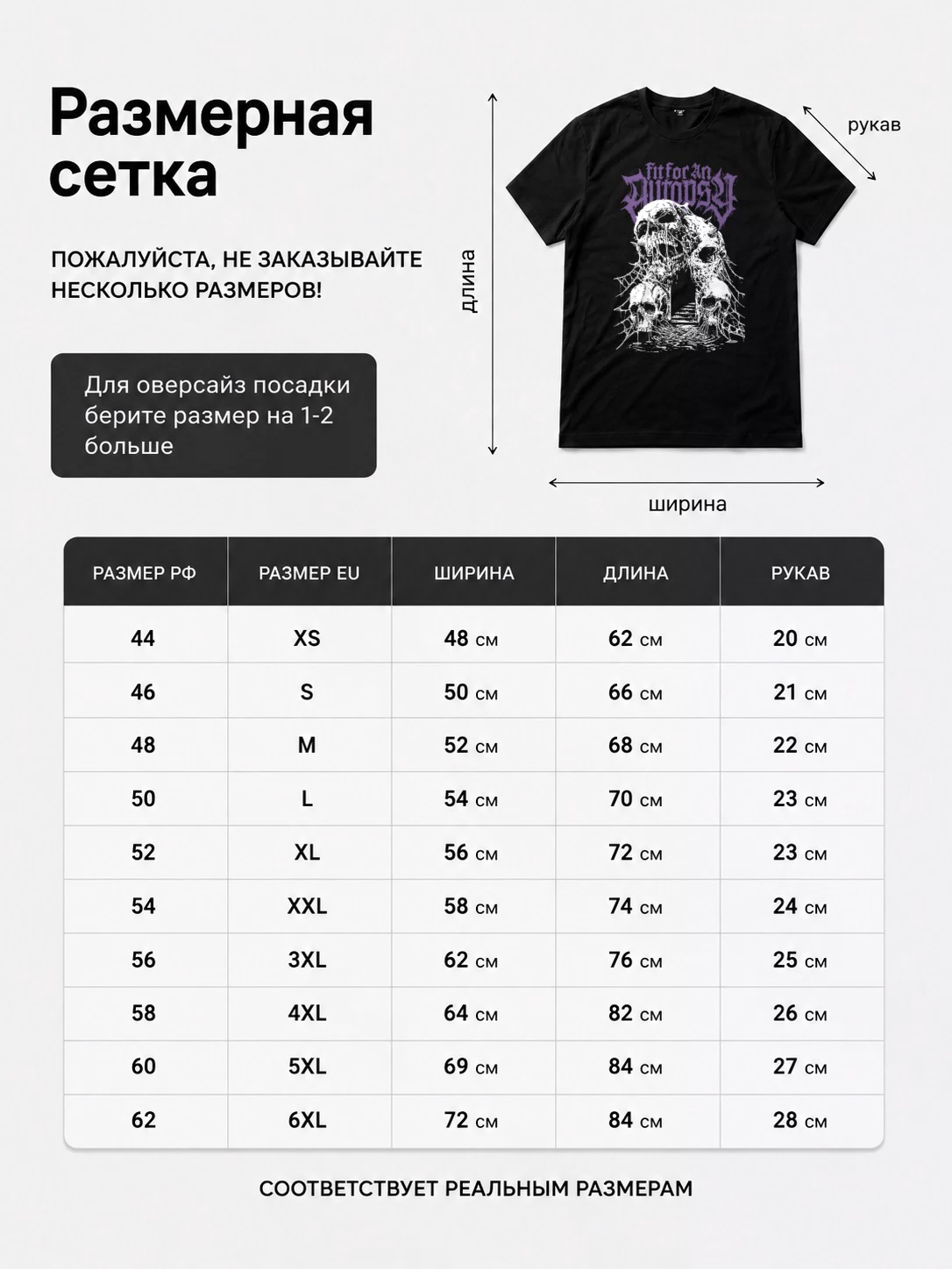 Детали: Футболка Fit for an autopsy